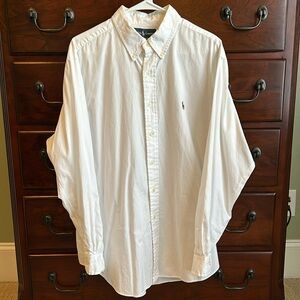 Ralph Lauren Classic Fit Dress Shirt Mens size 17 34/35 *See Description
